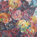 olieverf rozen